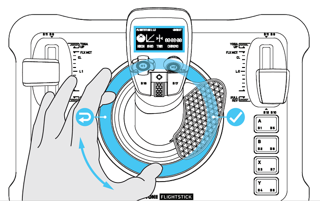 VelocityOne Flightstick - Flight Management Display Screen