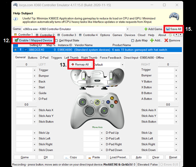 Recon Cloud Controller - PC Setup Via Bluetooth